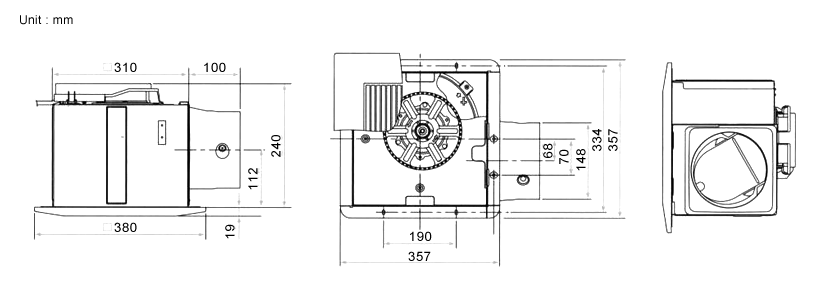 Kdk Ceiling Mounted 32cm 530cmh Ventilating Fan 32chh