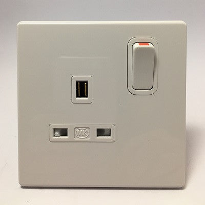 MK AVANT 1 Gang 13A 3 Pin Switch Socket 