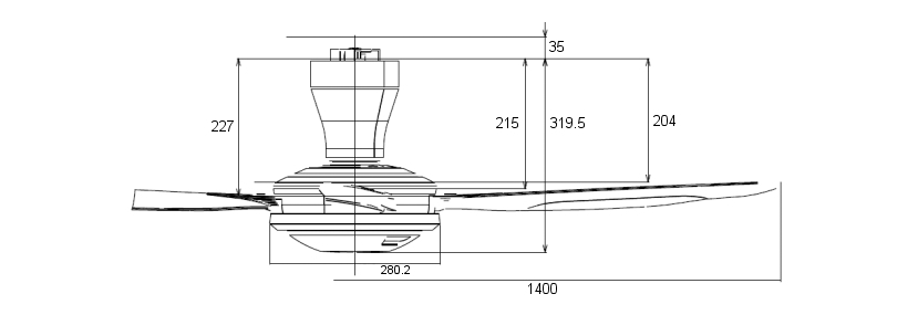 Kdk 56 Remote Control Ceiling Fan V56vk