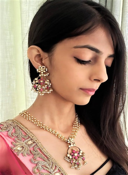 ruby kundan necklace