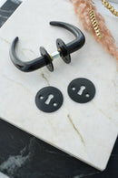 Coupé dørhåndtag i sort inkl. roset og nøgleskilt c/c 30 mm  • SIBES