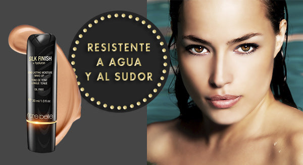 maquillaje resistente al agua y al sudor