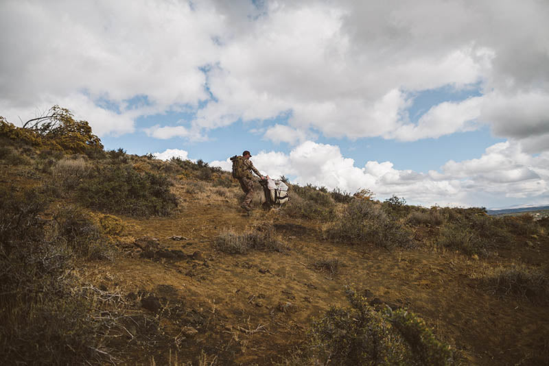 backpacking cart honey badger wheel