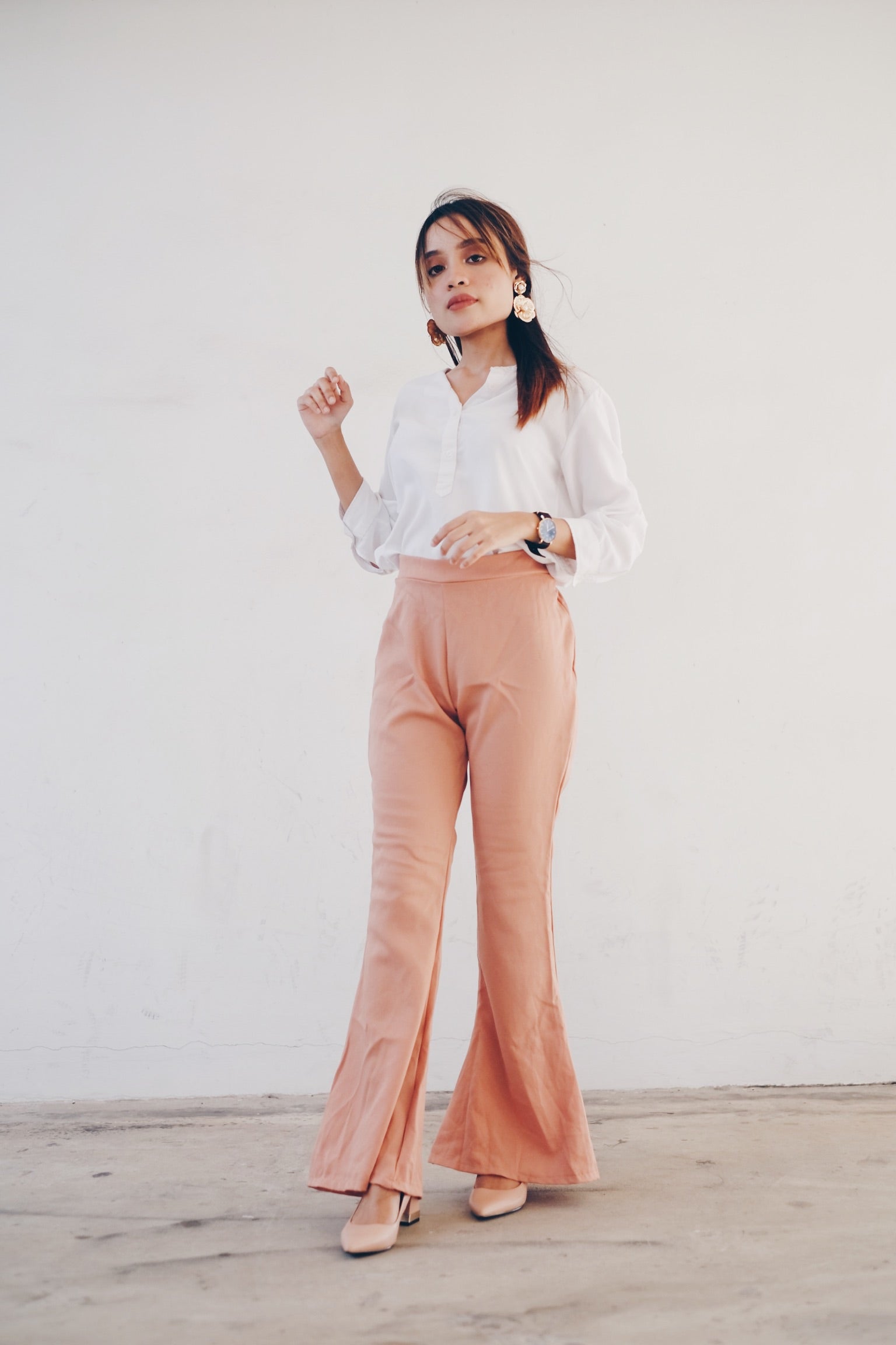 zara bell bottom pants