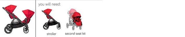 City Select Two Toddler Seats Facing Each Other