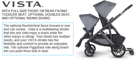 how much weight can the uppababy vista hold