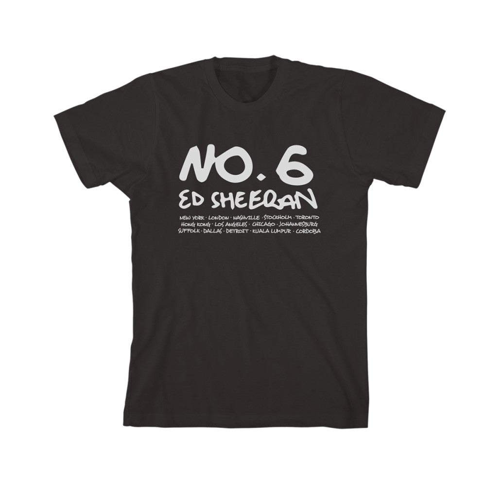 Ed Sheeran - No.6 Collaborations Project Pop Up Album Black T