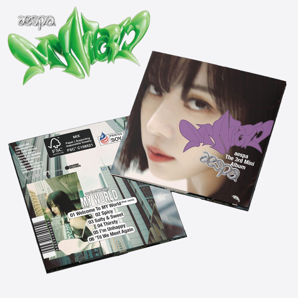 The 3rd Mini Album 'MY WORLD' Poster Version (KARINA Cover)