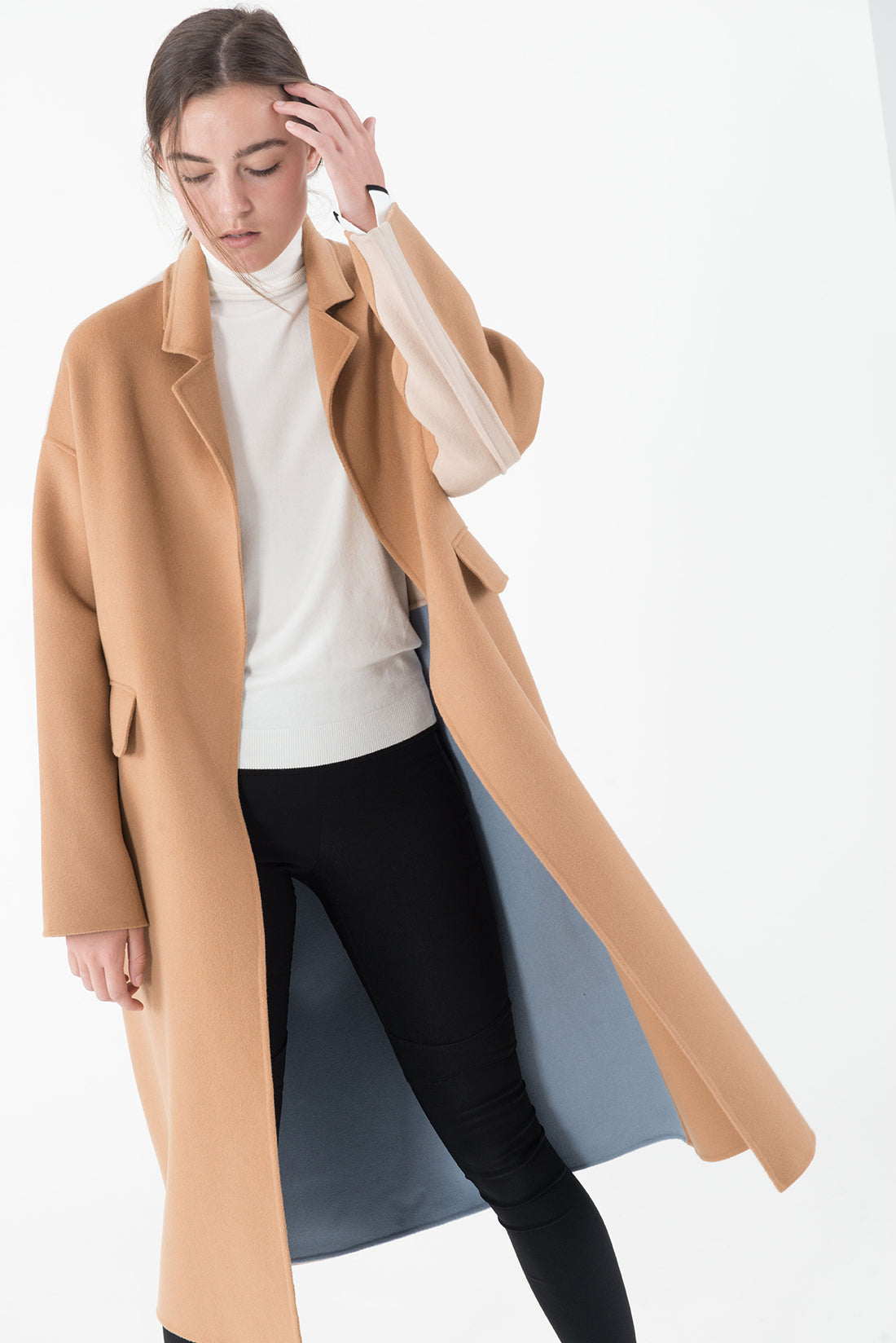 JL025 Mood board cashmere coat – Mute by JL