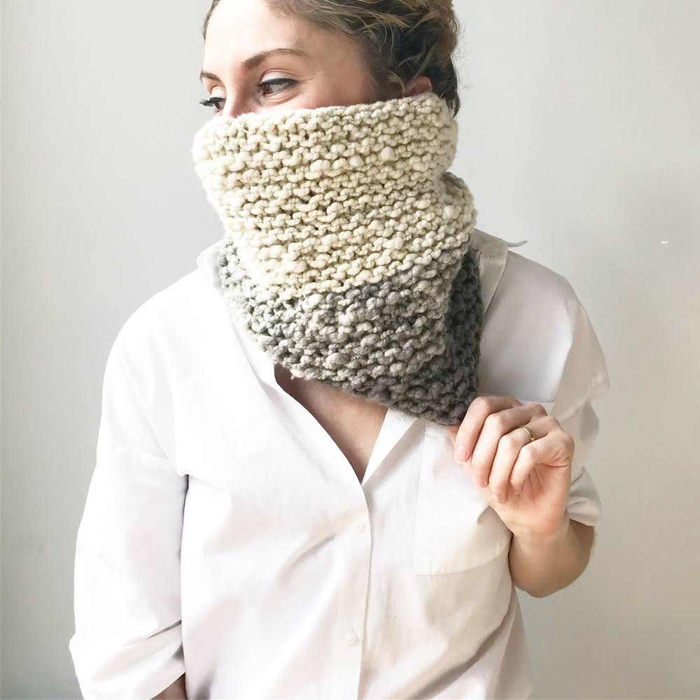 Gabi Cowl Free Knit Pattern Love Fest Fibers