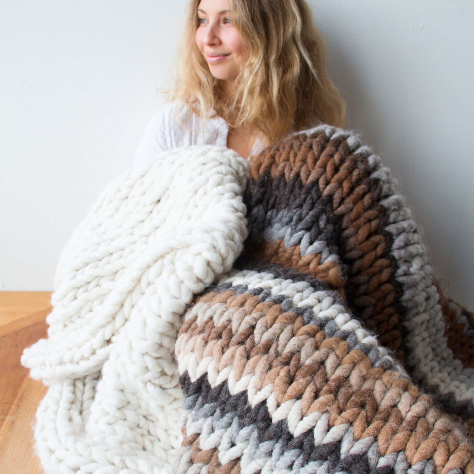 Papa Blanket Free Chunky Knit Pattern Love Fest Fibers