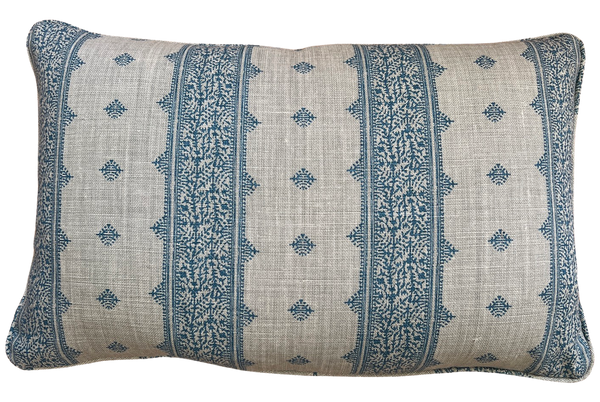 Medieval Design Bleu Tapestry Cushion Cover - Classic Home Decor Collection  cushion cover, H18 x W18