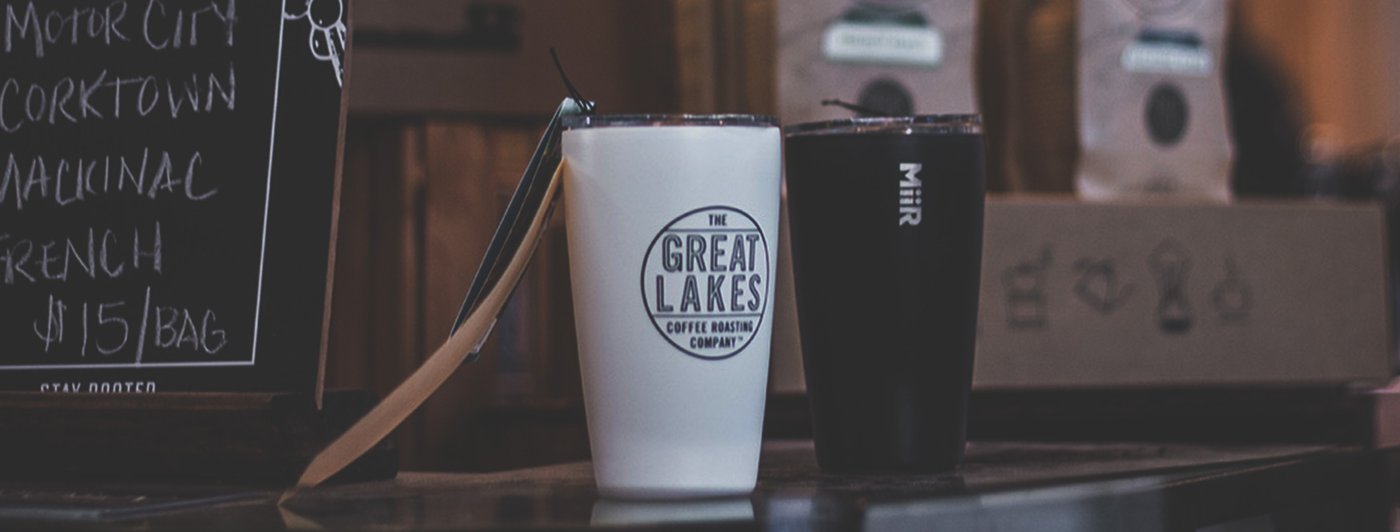 Utica Coffee Roasting Co. Simple Modern Travel Mugs- Perfect Mug For H