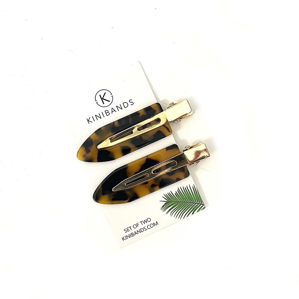 Tigers Eye Creaseless Hair Clips