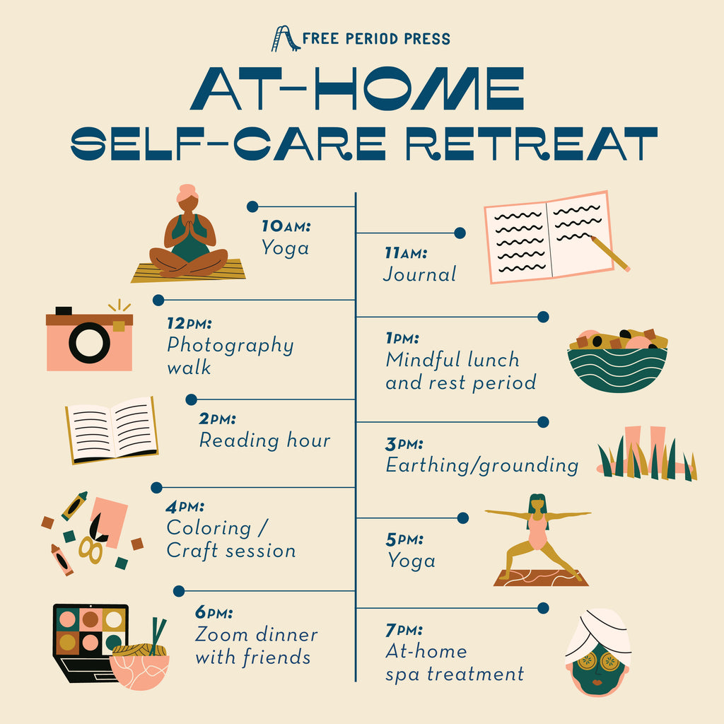 At-Home Self-Care Retreat Schedule | Free Period Press
