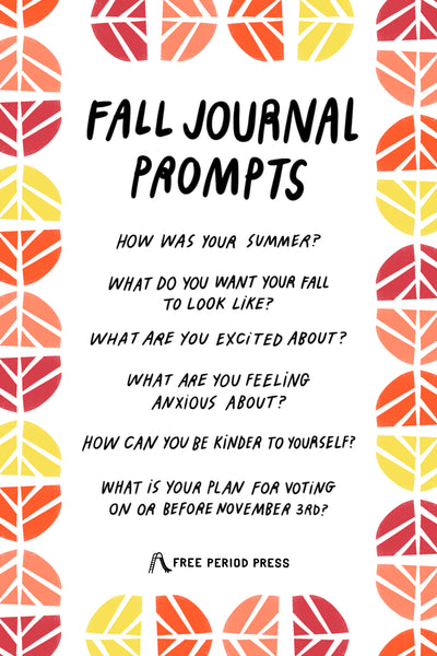 Autumn / Fall Journal Prompts | Free Period Press