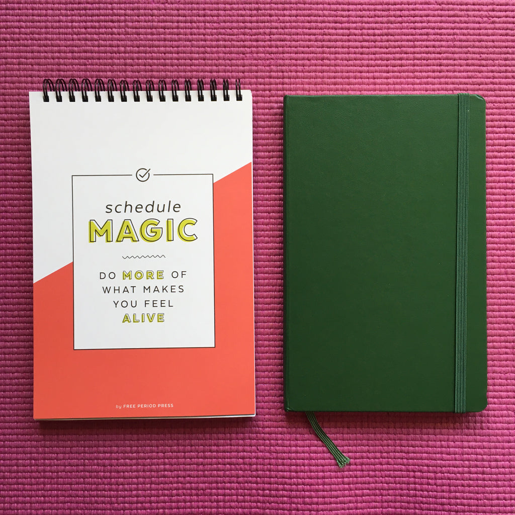 Schedule Magic Planner and Moleskine - Free Period Press