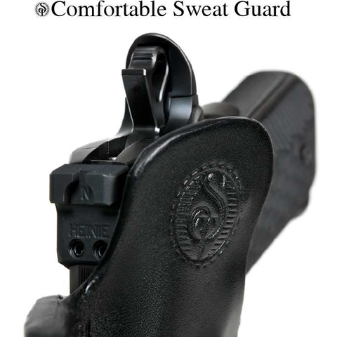 Holster with sweat guard