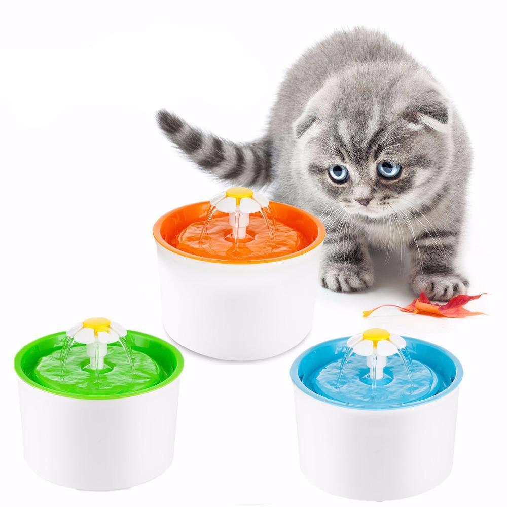 flower drinking fountain for cats