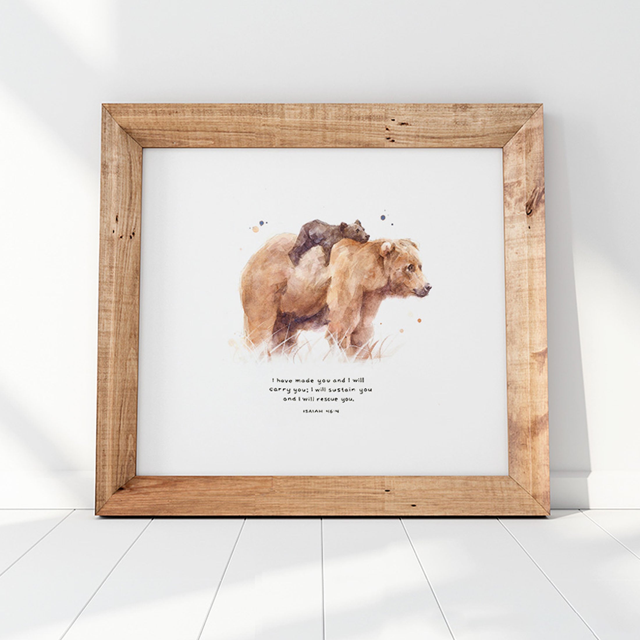 I Will Carry You Art Print - Isaiah 46:4