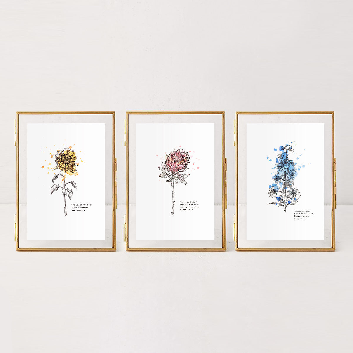 Wildflower Series Bundle | Scripture Art Prints