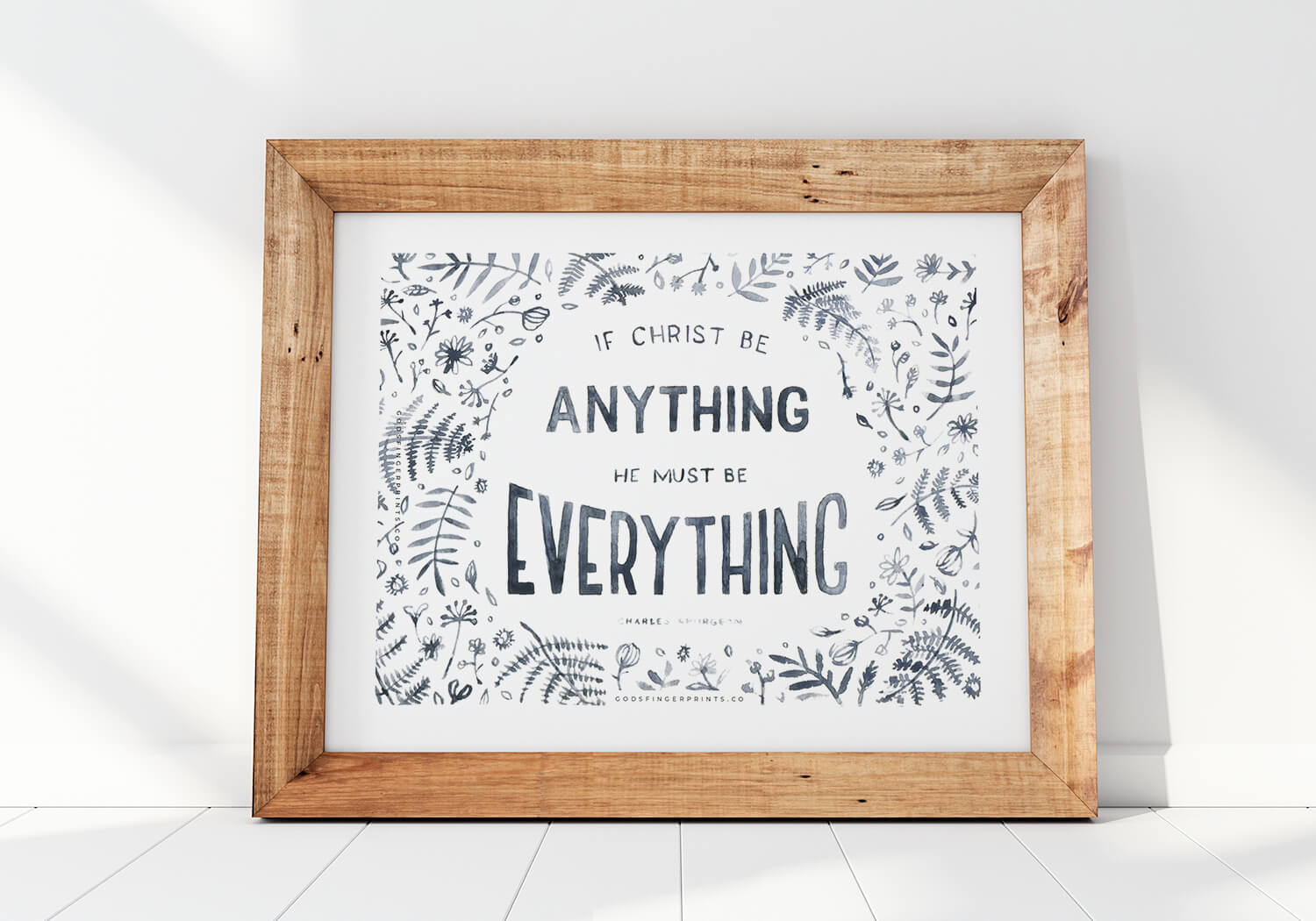 Christian Wall Art Spurgeon Quote Christ Everything Anything