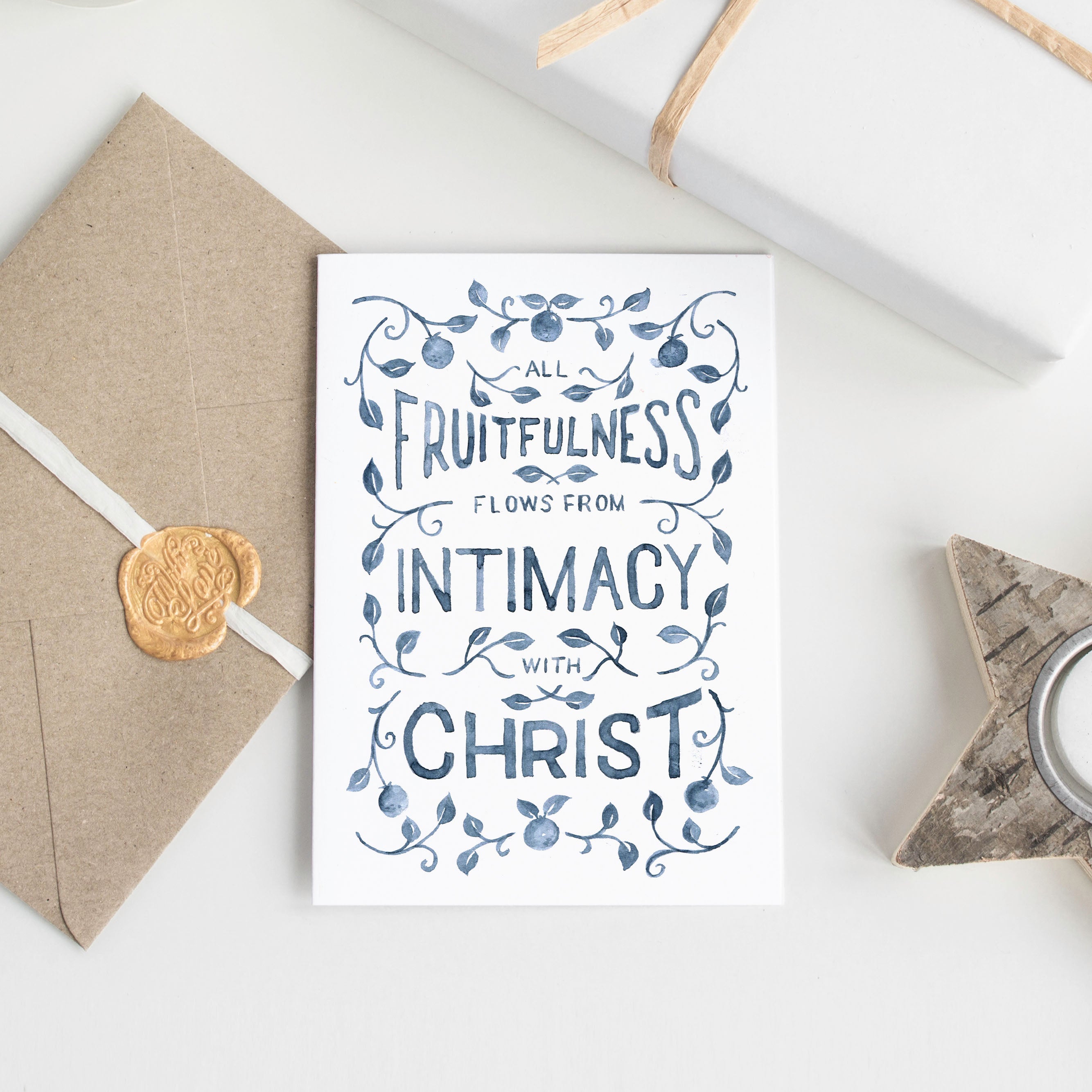 All Fruitfulness Flows from Intimacy with Christ - Free Christian Art Printable
