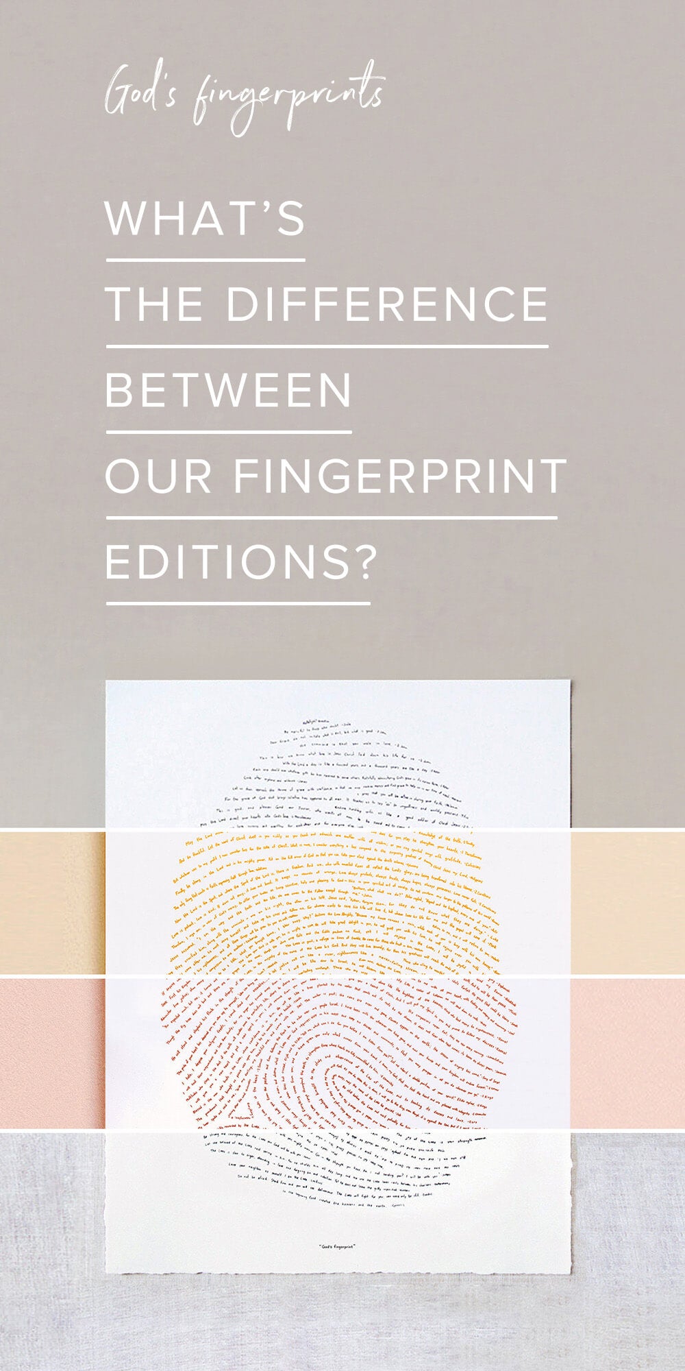 What's the Difference Between Our Fingerprint Editions?