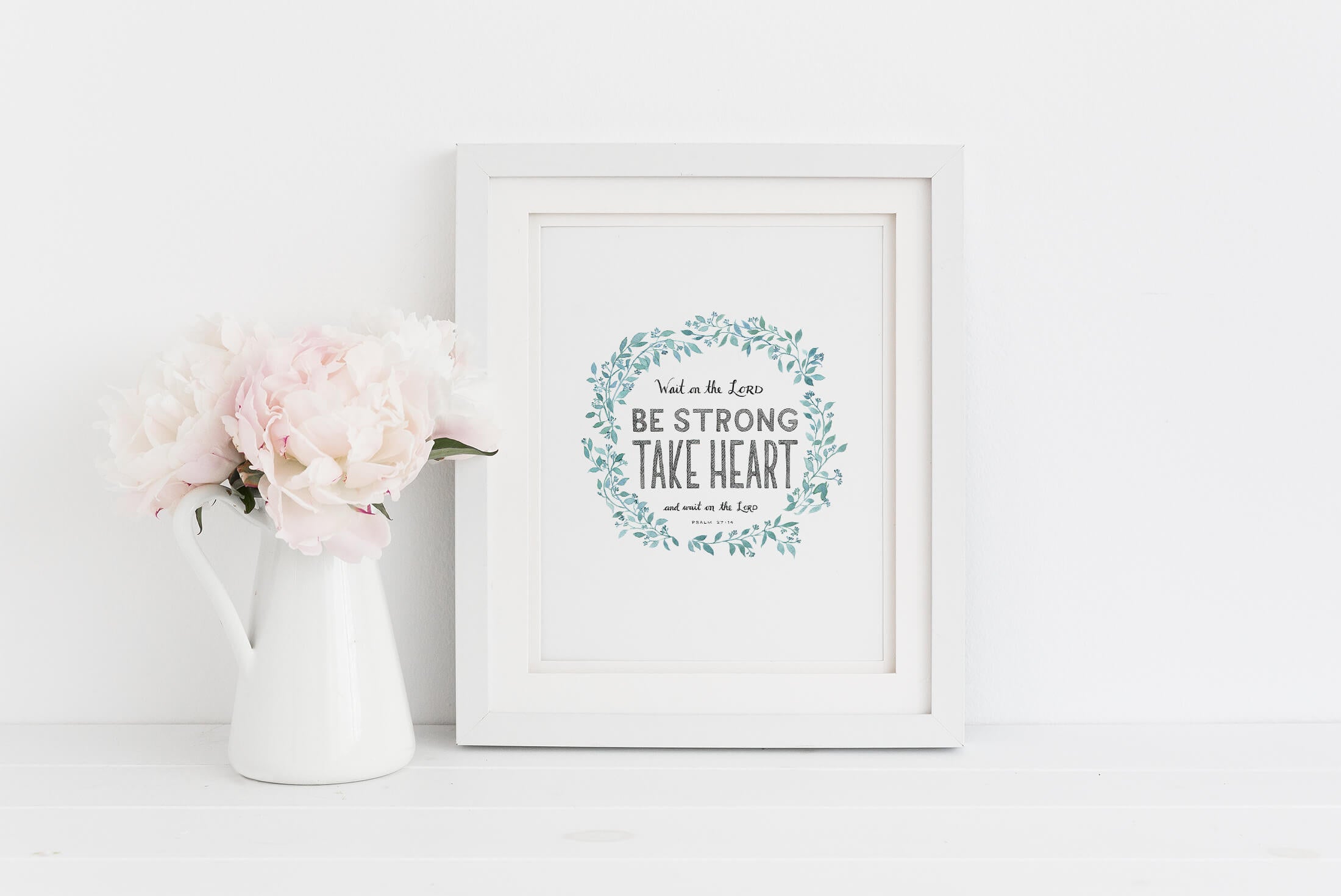 Psalm 27:14 | Scripture Art Print