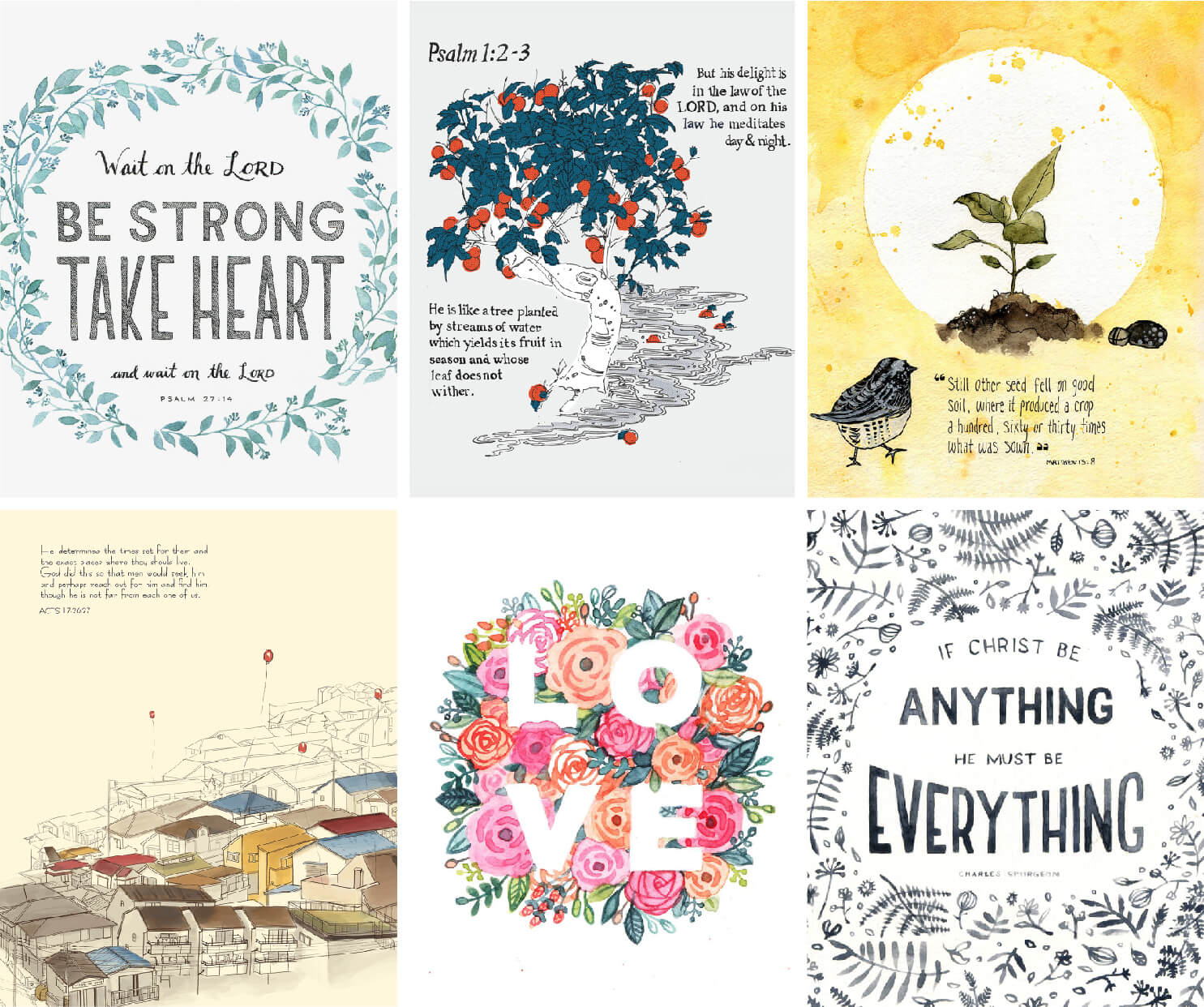 12 Free Christian Art Printables