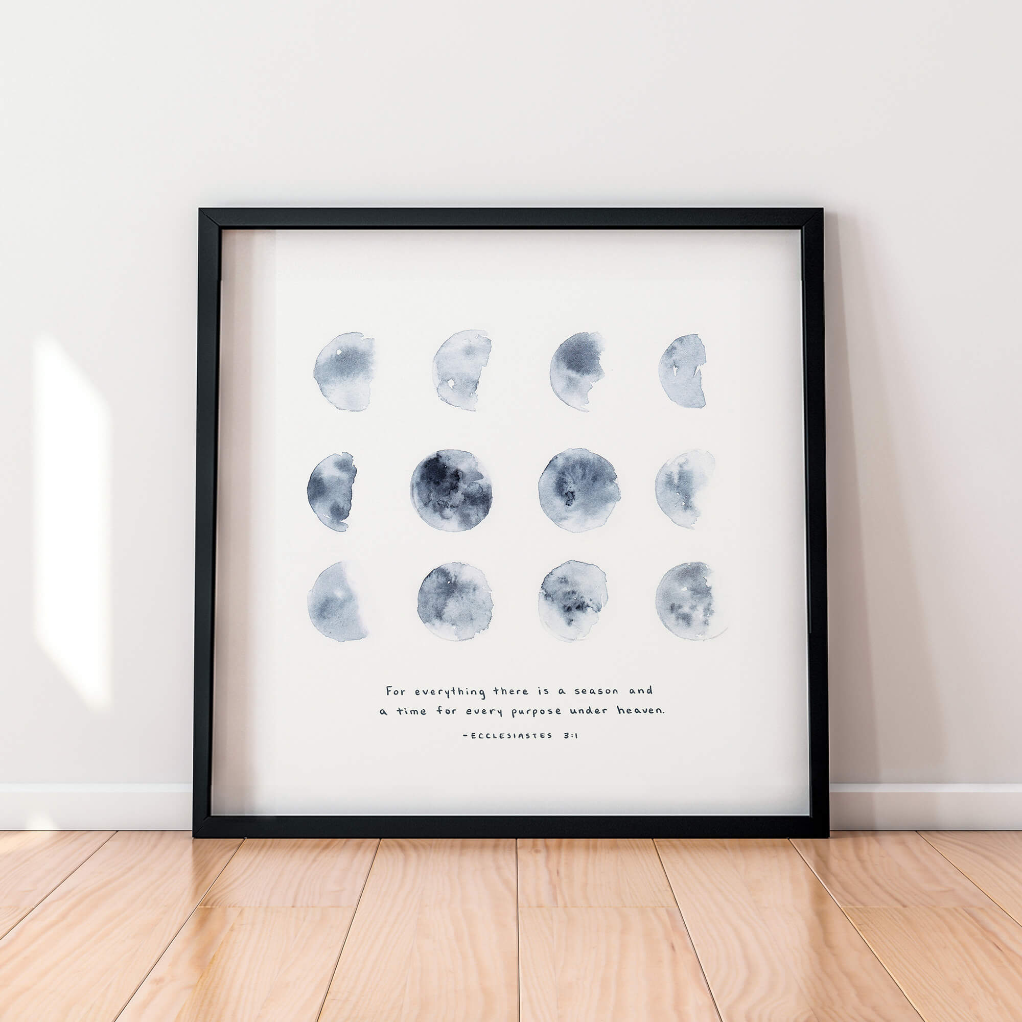 Framed Seasons Art Print | Ecclesiastes 3:1