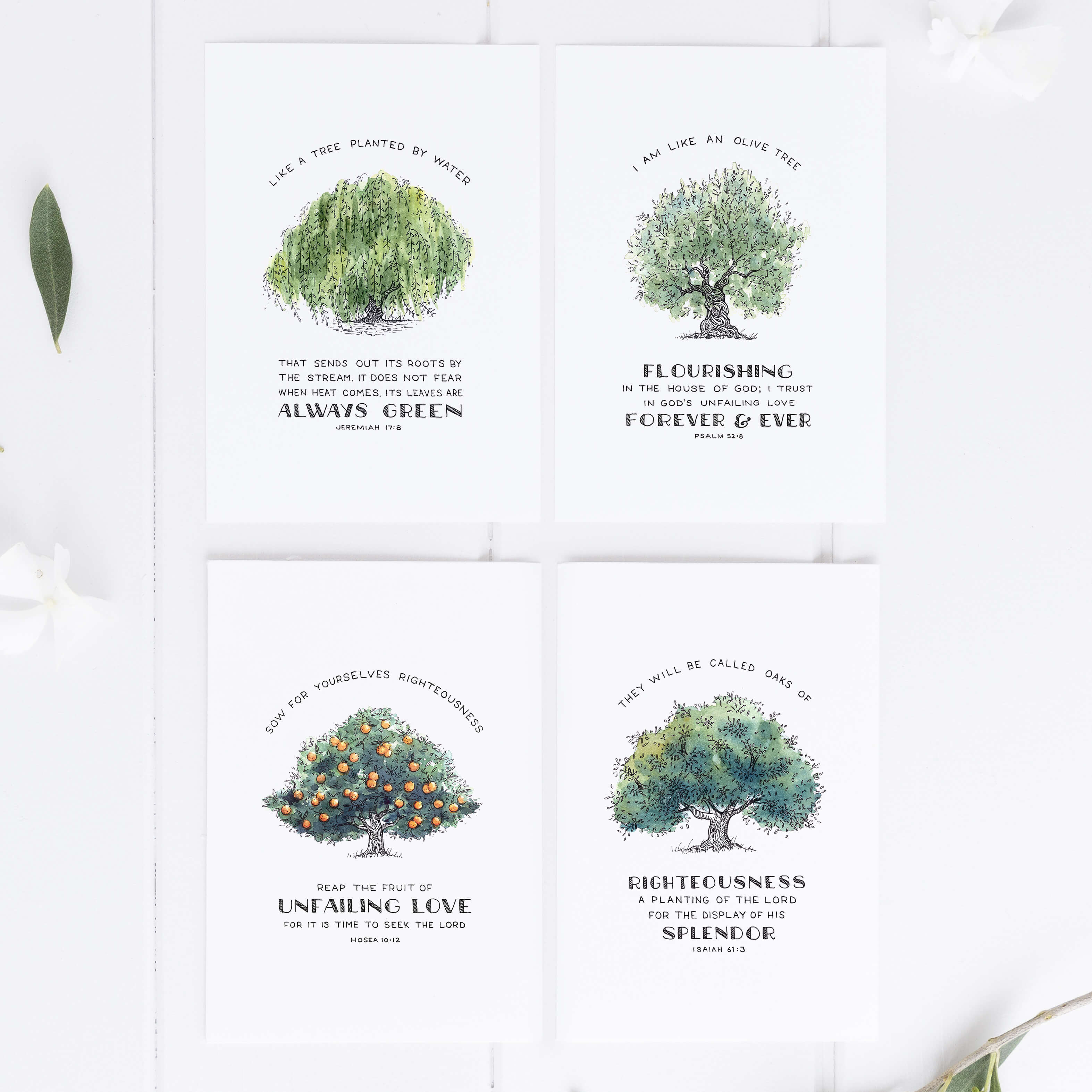 Trees of Faith Christian Art Print Bundle