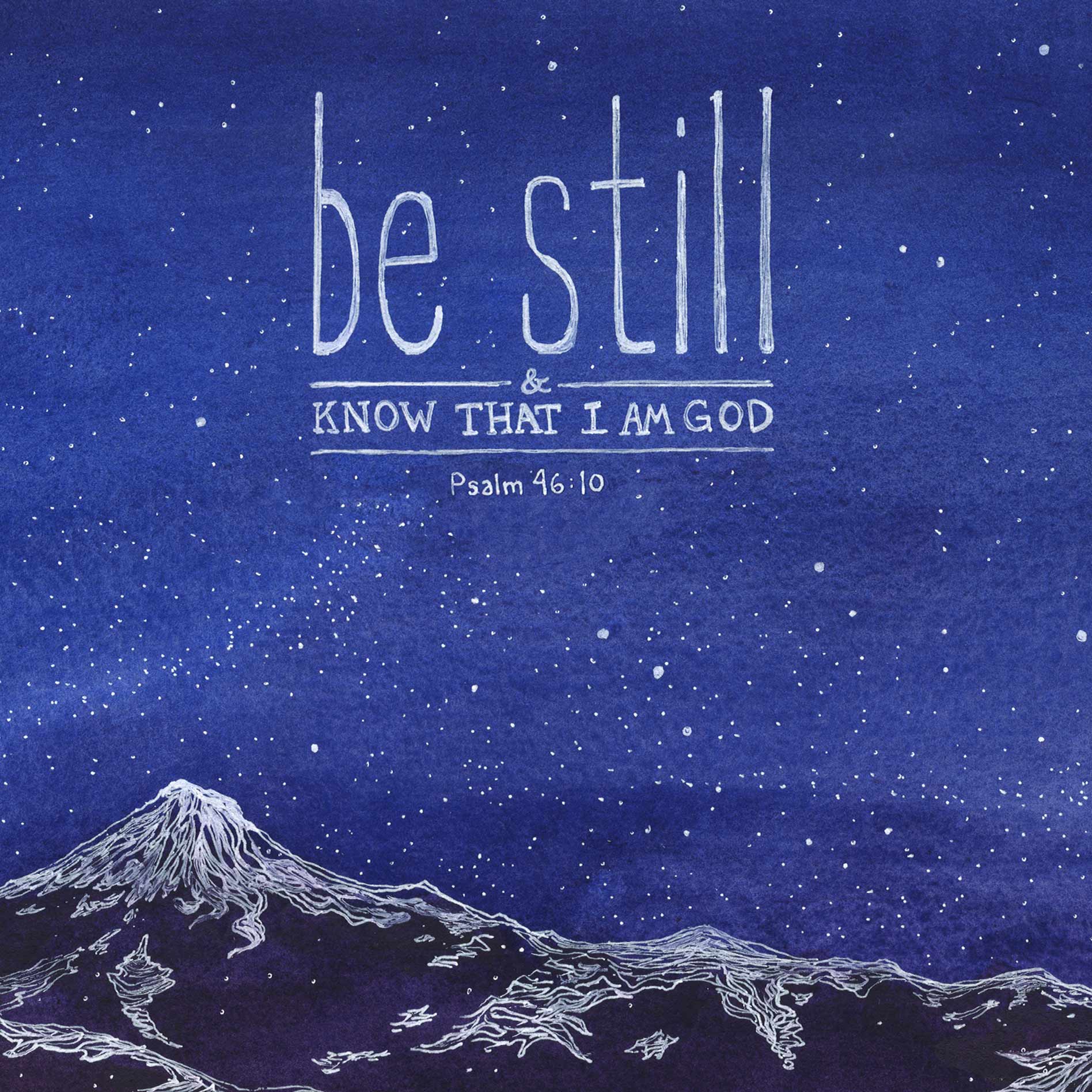 be still and know that i am god scripture