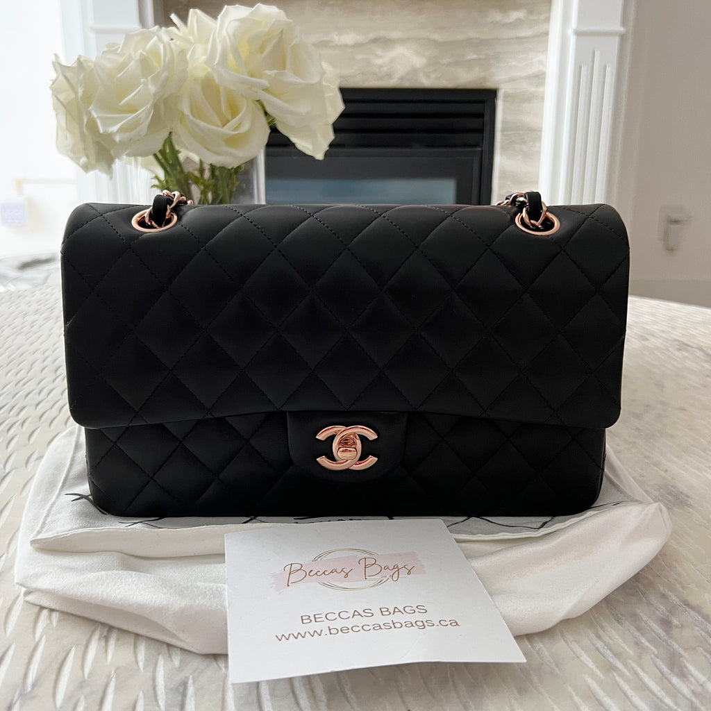 chanel flap black vintage