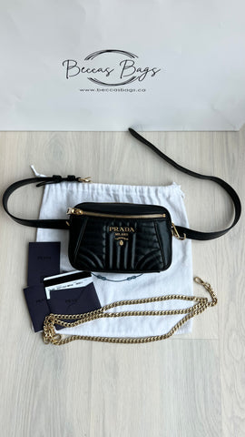 Prada Diagramme Leather Belt Bag – Beccas Bags Boutique