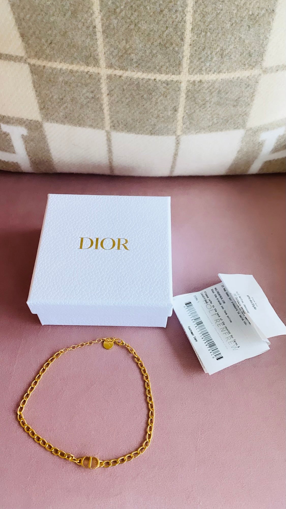 Christian Dior Gold CD Petit Choker Necklace  The Closet
