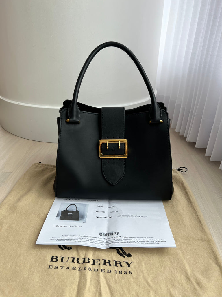Burberry Buckle Tote Bag – Beccas Bags Boutique