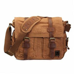 American Style Canvas Leather Casual Shoulder Bag - GhillieSuitShop