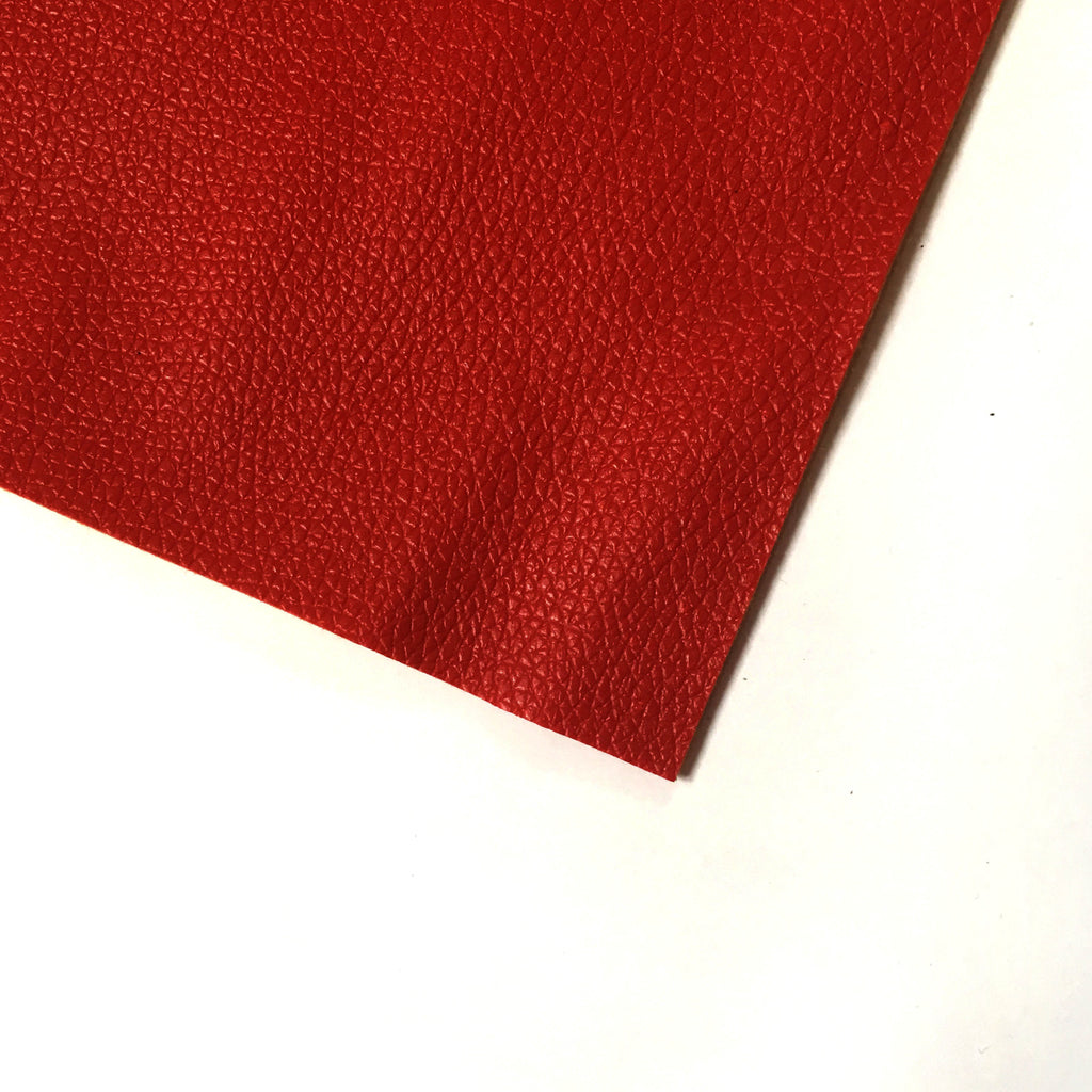 red pleather fabric