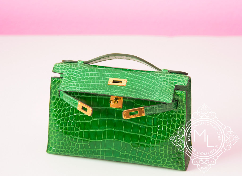 green hermes bag