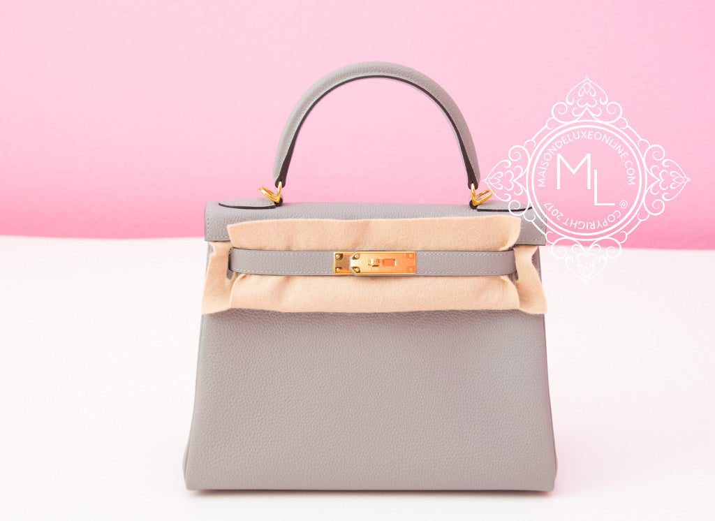 hermes kelly gris mouette