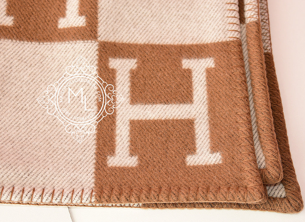 hermes avalon blanket camel