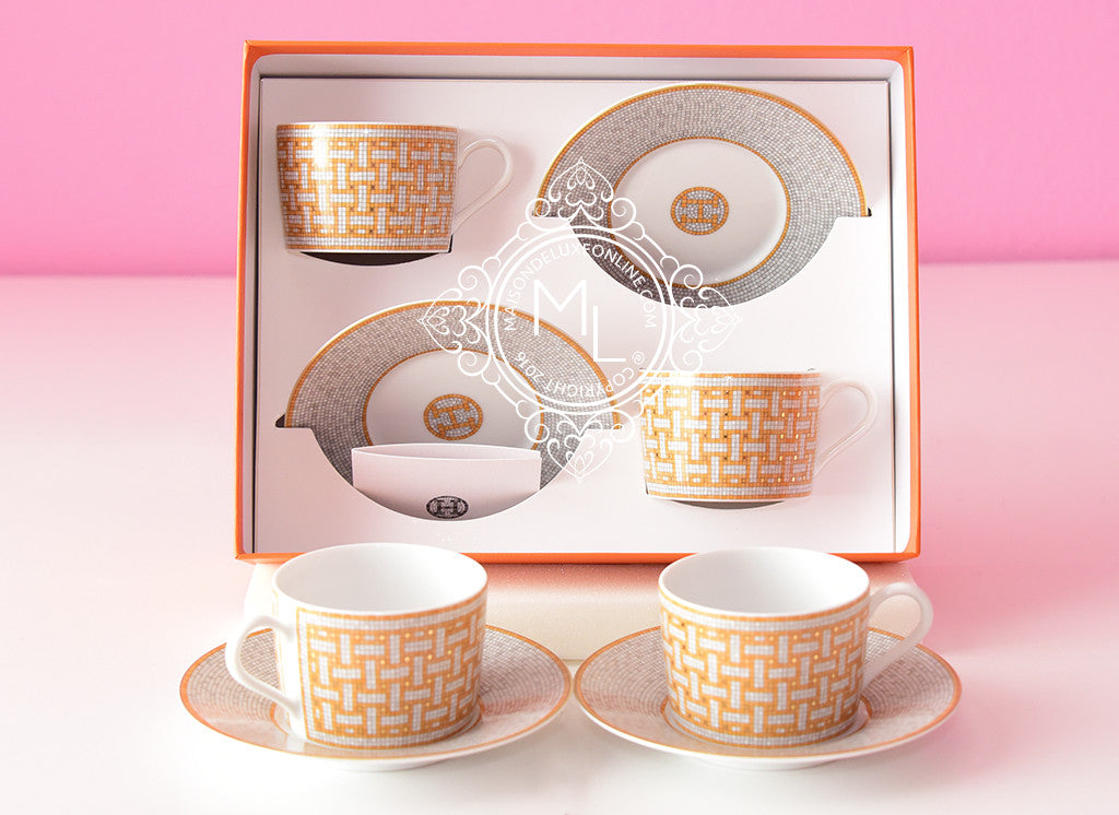 hermes cup and saucer set