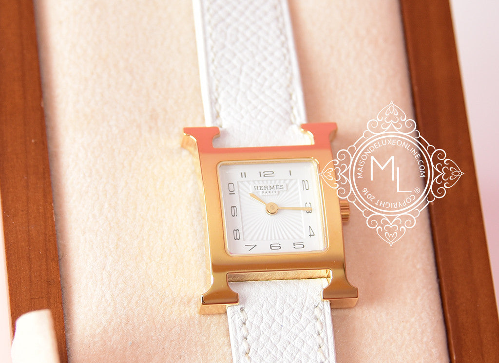 hermes watch white