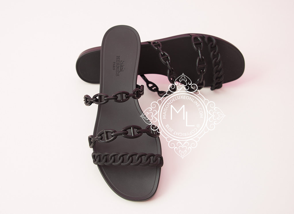 hermes jelly sandals