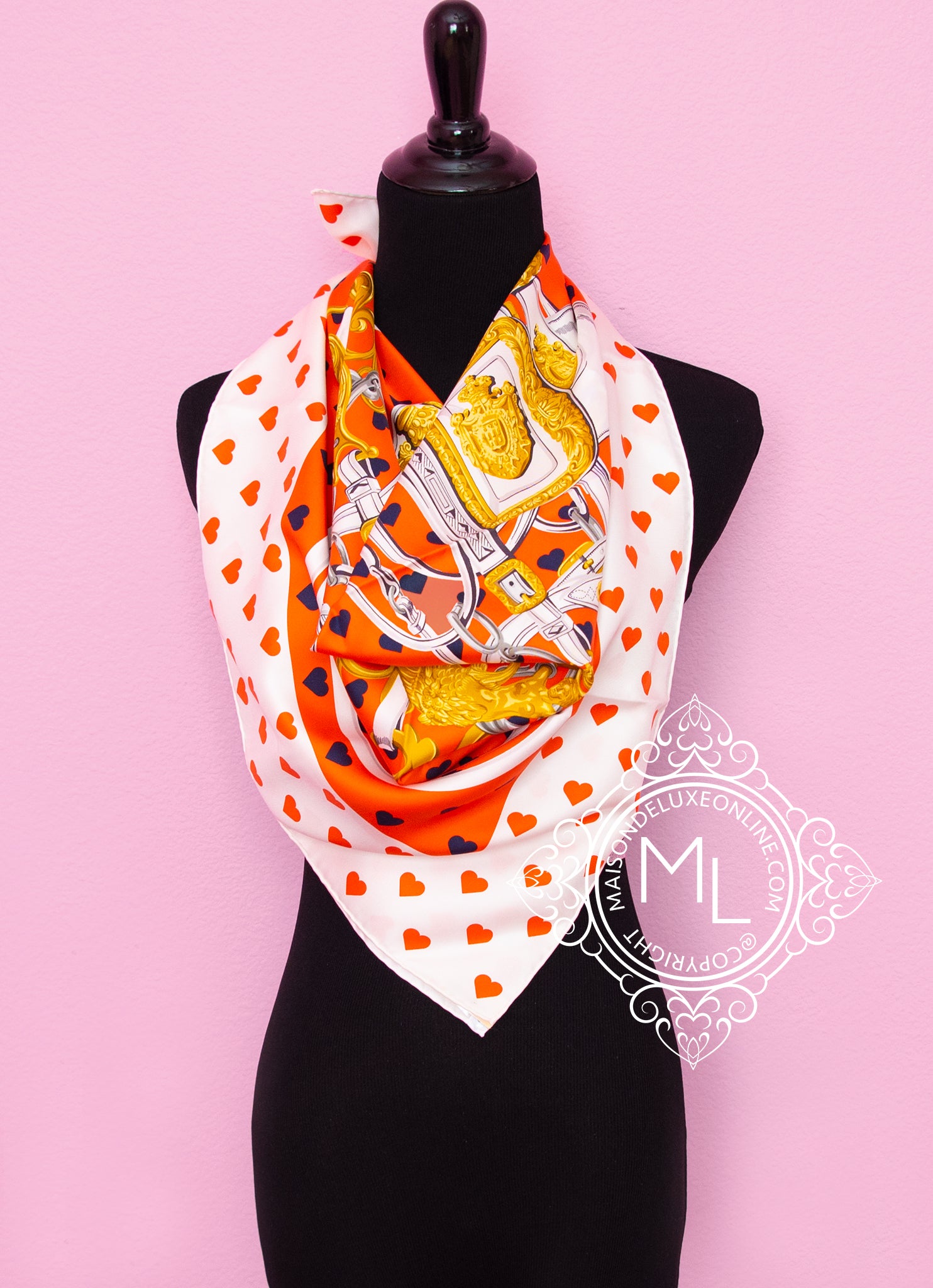 hermes brides de gala love scarf