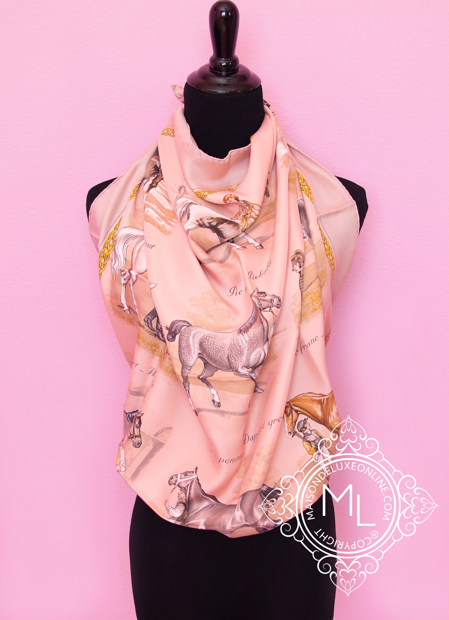 Hermes Pink Dip Dye Surteint Silk 90 cm 