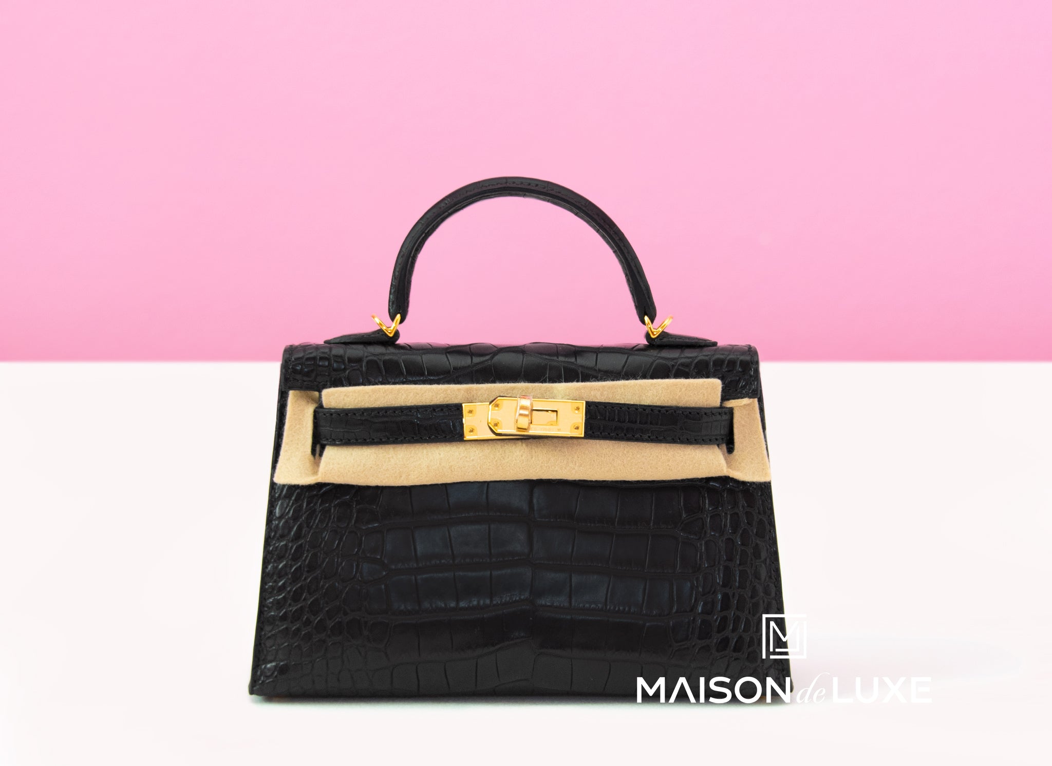 mini birkin bag black