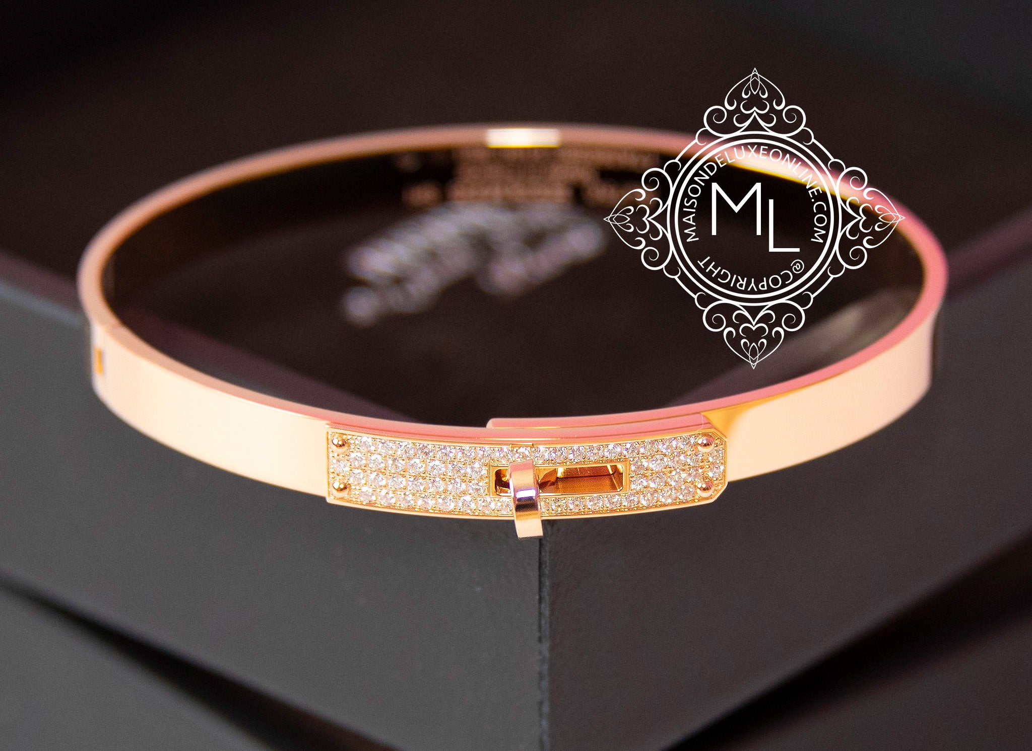 hermes diamond bangle