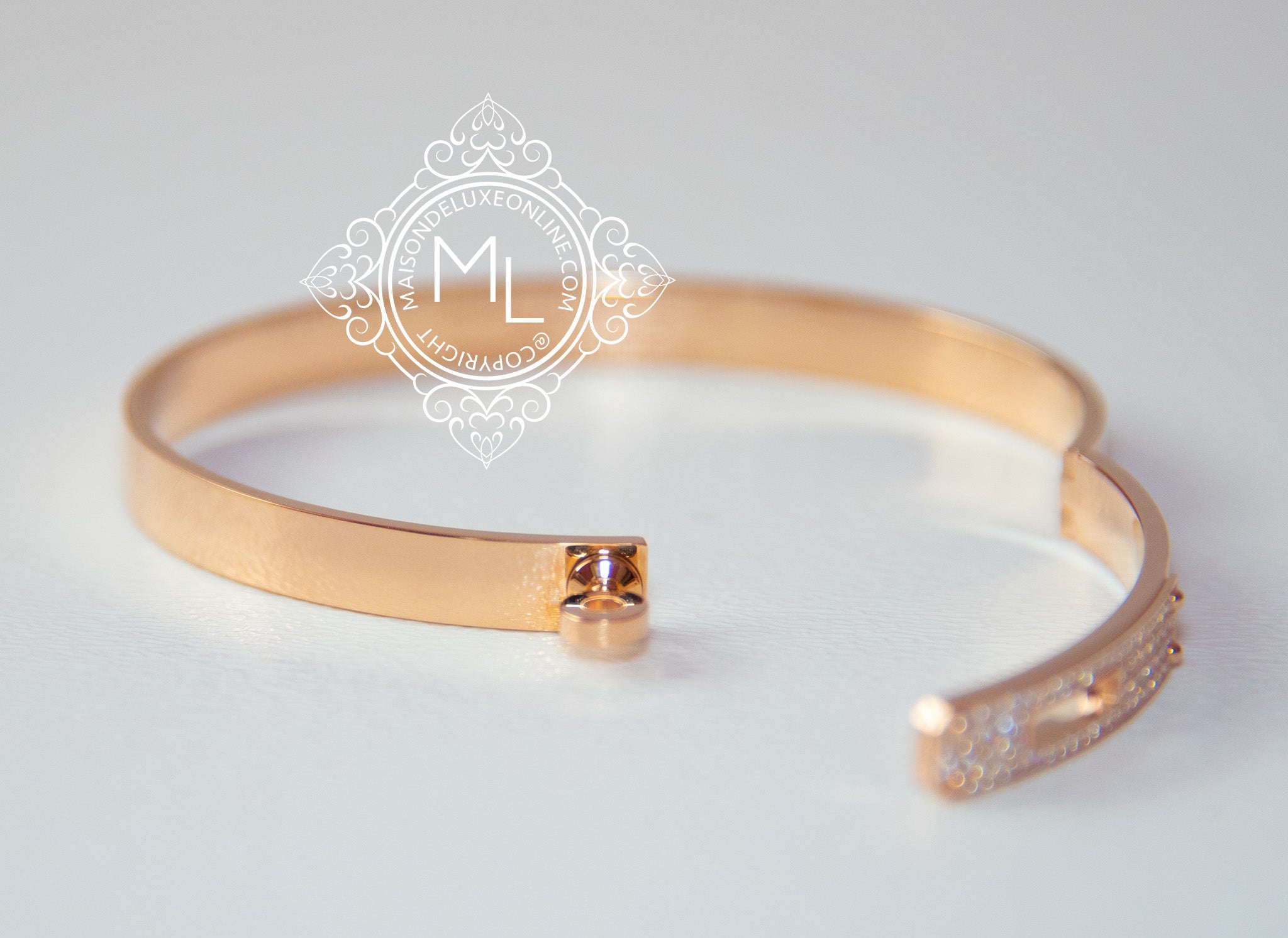 hermes gold bangle